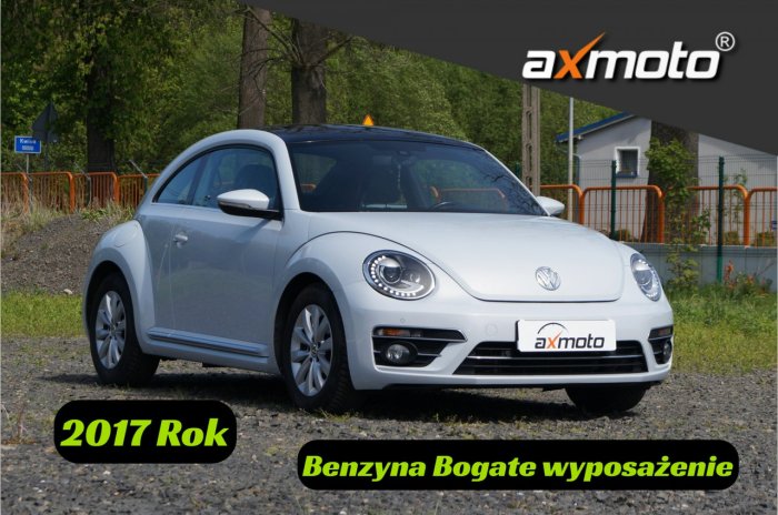 Volkswagen Beetle 2017 Rok R-Line Skórzana Tapicerka Czarny Dach Klima
