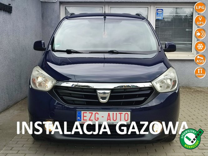 Dacia Lodgy 1,6i GAZ Bogate wyposażenie zadbany Gwarancja
