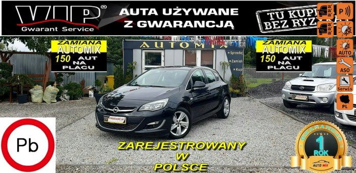 Opel Astra Salon PL, 1,4Turbo 140KM,IDEALNY,z GWARANCJĄ ,Zamiana J (2009-2019)