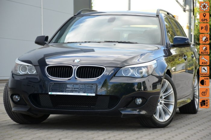 BMW 520 Opłacone 2.0i 163KM M-Pakiet Serwis LCI Skóra Navi Kubełki 2xParkotrni E60 (2003-2010)