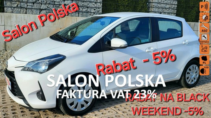 Toyota Yaris 2019 Salon Polska 1Właściciel 1.5 4 cylindry III (2011-2019)