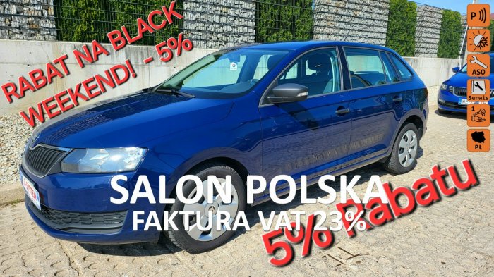Škoda RAPID 2018 Tylko Salon Polska 1Właściciel GWARANCJA Rapid-Spaceback