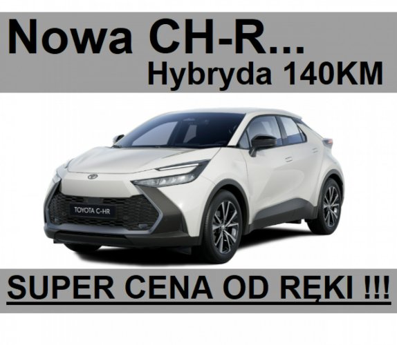 Toyota C-HR Nowa 140KM Hybryda Już jest dostępna od ręki ! Wersja Style 1704 zł