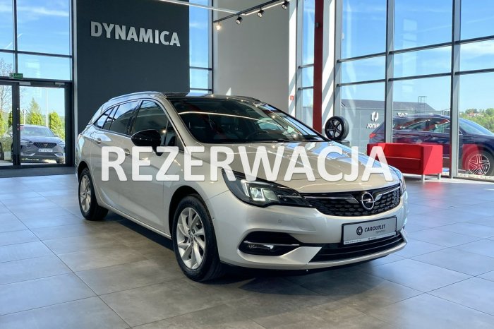 Opel Astra ST Elegance 1.2Turbo 145KM M6 2021/2022 r., salon PL, I wł., f-a VAT K (2015-2021)
