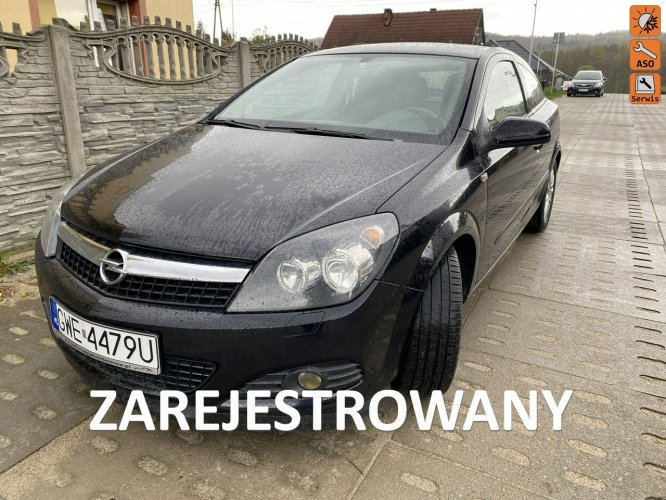 Opel Astra GTC,alufelgi,benzyna,rozrząd na łańcuszku,klimatyzacja,opony ok, zarej H (2004-2014)