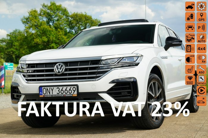 Volkswagen Touareg R-LINE 4X4 adc NAWI virtual cocpit SKÓRA panorama ACC HEAD UP zamiana III (2018-)
