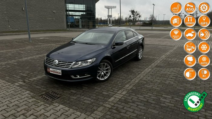 Volkswagen Passat CC 2.0i automat dwukolorowa skóra max wyposażenie bez wkładu rok gwarancj