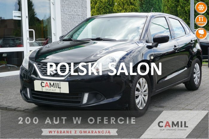 Suzuki Baleno 1.2 Benzyna 90KM, Polski Salon, Jeden Użytkownik, Roczna Gwarancja,