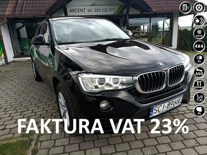 BMW X4 Salon Polska, pierwszy właściciel, lakier 100% oryginał. Serwisowany. I [F26] (2014-)