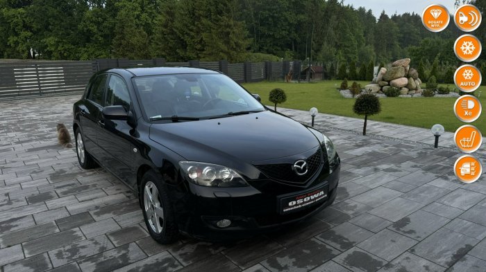 Mazda 3 1.6 Benz exclusive skóry xenon klimatronik 2 wl Polski salon zadbana I (2003-2009)