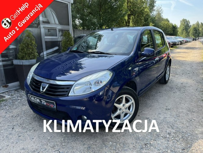 Dacia Sandero 1.4MPI 1wł Klima El szyby Cent Zamek Ks Serw Stan BDb Bez Rdzy Bezwyad I (2008-2012)