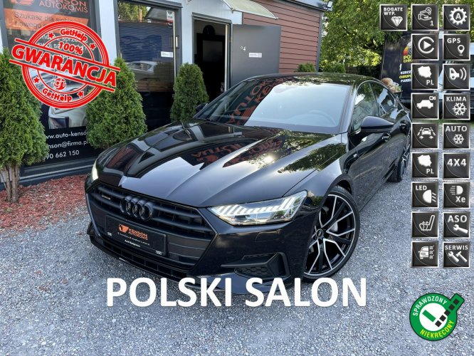 Audi A7 S-Line, Quattro, Polski Salon, Serwis ASO, Bezwypadkowy, 1 właściciel 4G9 (2018-)