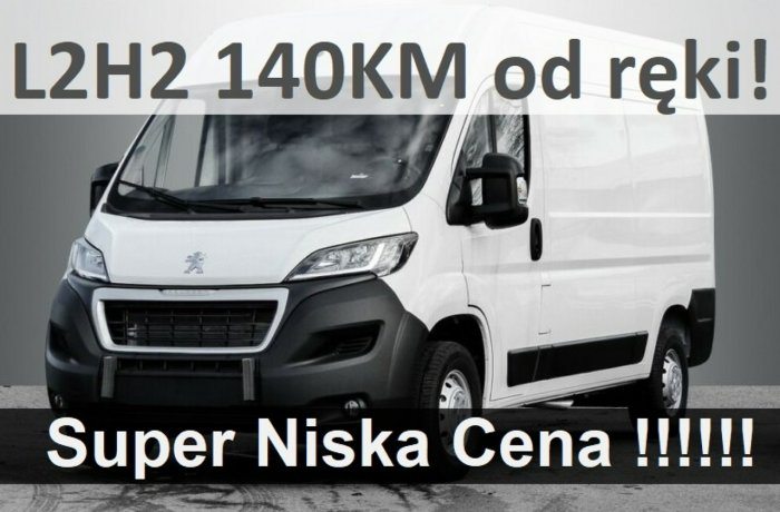 Peugeot Boxer L2H2 140KM Czujniki parkowania Klimatyzacja Dostępny od ręki 2034zł