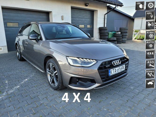Audi A4 2.0 190 koni*4x4 quattro*s-line*100% oryginał*bezwypadkowe! B9 (2015-)