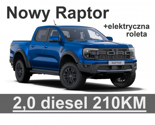 Ford Ranger Raptor Nowy Raptor 2,0 diesel 210KM Elektryczna Roleta Niska cena - 3110zł