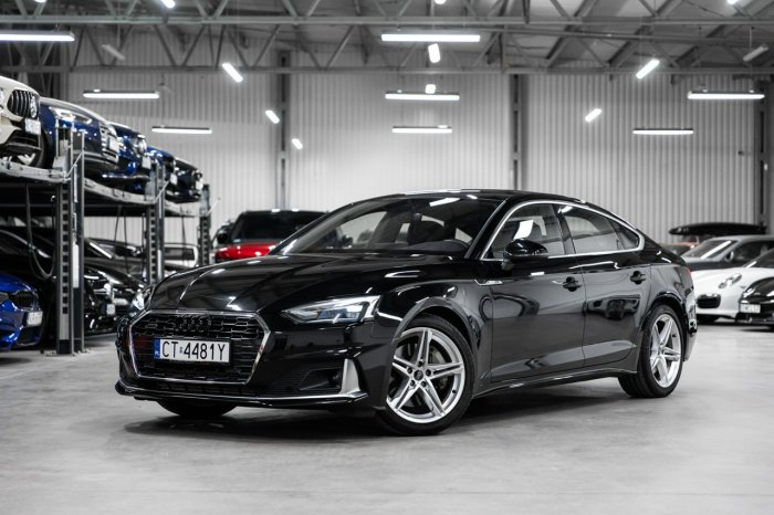 Audi A5 Sportback 45TDI 231KM Quattro. Hak. FV23%. Gwarancja 10.2025! Wideo. F5 (2016-)