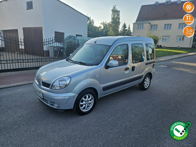 Renault Kangoo Opłacony Zdrowy Zadbany Serwisowany z Klimą i Alusami  1 Wł II (2003-2008)
