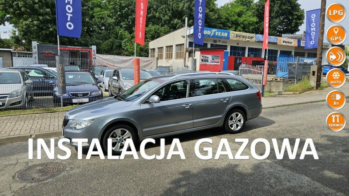 Škoda Superb Gaz+Benz/Bezwypadek/Automat/Navi/Zadbany/Klimatronik/Ksenon/Stan BD! II (2008-2015)