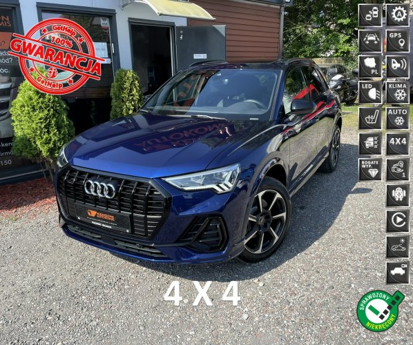 Audi Q3 LED, Matrix, S-Line, Quattro, Panorama, Kamery 360, CarPlay, 4x4, (2018-)