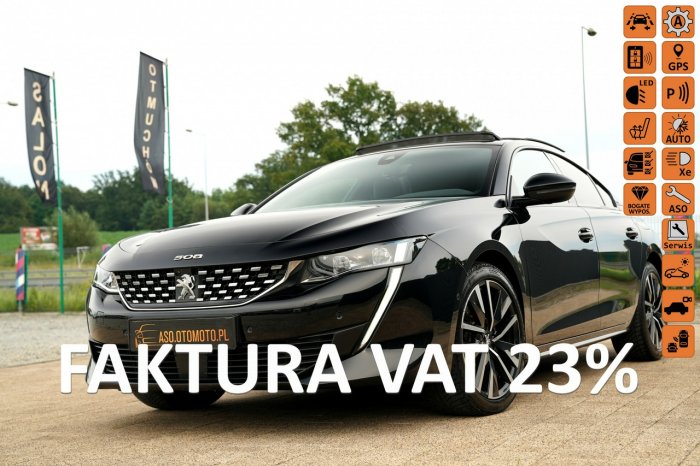 Peugeot 508 GT focal SKORA nawi FUL LED kamery masaze SZYBERDACH sam parkuje ACC II (2018-)