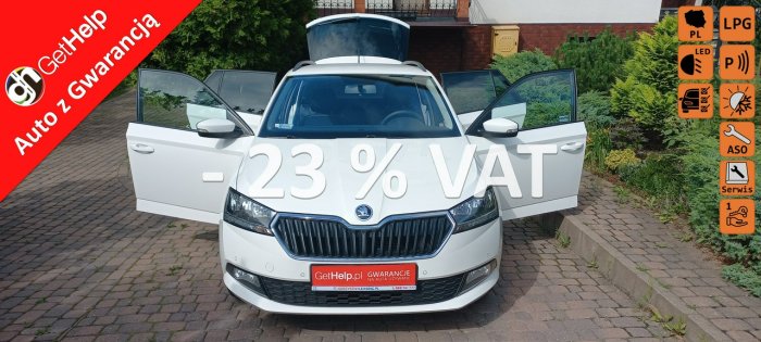 Škoda Fabia Nowe LPG Salon PL Ledy 1.0 MPI  F.VAT 23% Pełna Dokumentacja i Serwis III (2014-)