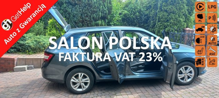 Škoda Fabia Kamera Cofania Kier.wielof. Klimatronik Grz.Fotele LPG 1.0 MPI III (2014-)