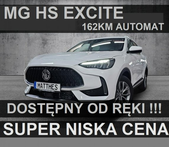 MG HS Excite 162KM Automat Tempo. akt.  Martwe Pole Dostępny od ręki 1328 zł