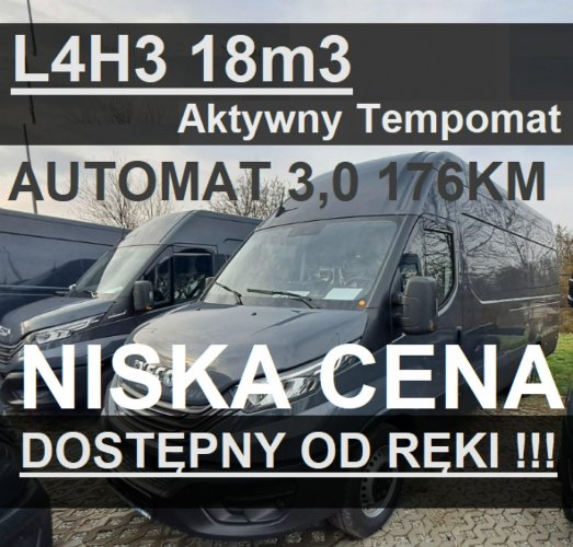 Iveco Daily 35S18 H 18m3 L4H3 Furgon Automat Kamera 176KM Od ręki Niska Cena 2401zł