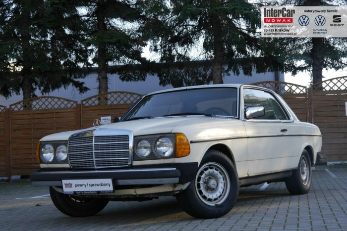 Mercedes W123 Klasyczny Mercedes W123 Coupe. Faktura VAT23%