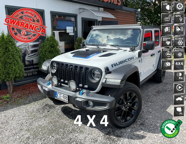 Jeep Wrangler Rubicon, PLUG-IN HYBRID, Kamera cofania, 2x dach Sztywny, Miękki IV (2017-)