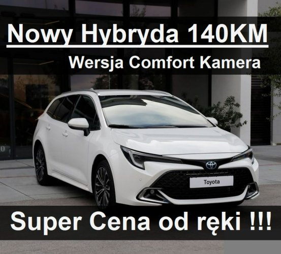 Toyota Corolla Nowa Hybryda 140KM 1,8 Comfort Kamera Dostępny od ręki  - 1346zł Seria E16 (2012-)