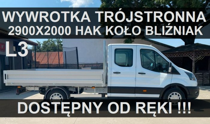 Ford Transit Skrzynia 2900 x 2000 130KM Hak. 7-os. 130KM Niska Cena od ręki 2299zł