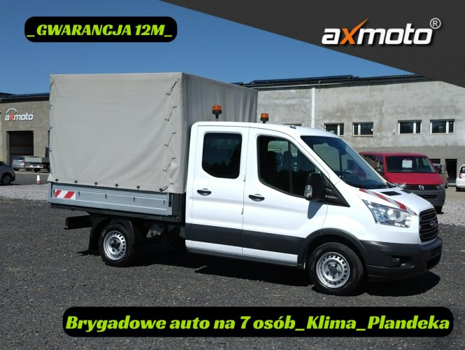 Ford Transit tylko 111 Tys.KM_Plandeka_Klima_Brgadowe auto na 7 osób_