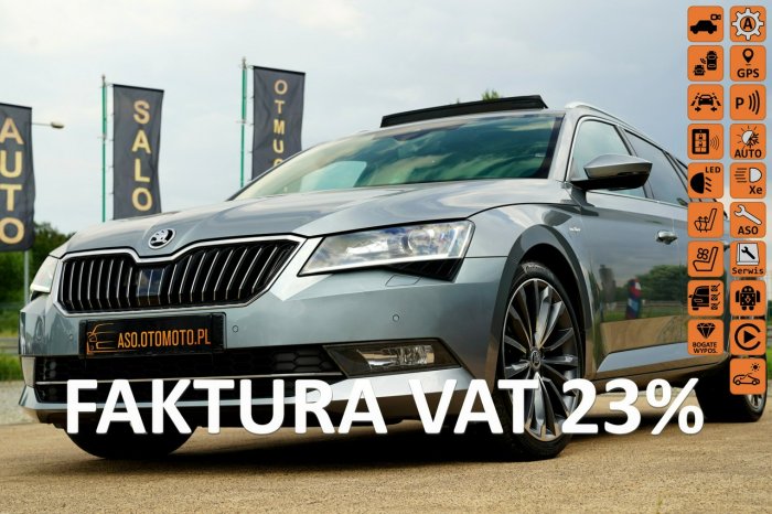 Škoda Superb LAURIN&KLEMENT szyberdach FUL LED skóra KAMERA wentylacja acc max op. III (2015-2023)