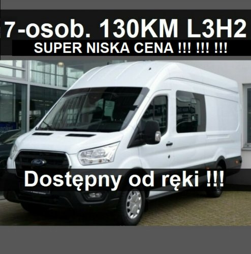 Ford Transit Brygadowy DCIV 7 osob.  Niska Cena Dostępny  od ręki !  1807 zł