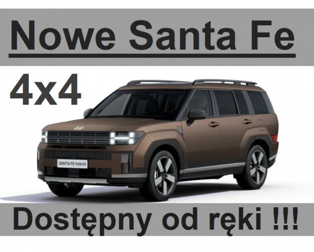 Hyundai Santa Fe Nowy Hybryda 4X4 215KM Tech Sun Panorama Dostępny od ręki ! generacja IV