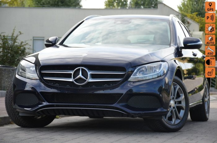 Mercedes C 220 Zarejestrowany 2.2D 170KM LED Navi Start/Stop 2xParktronik W205 (2014-)