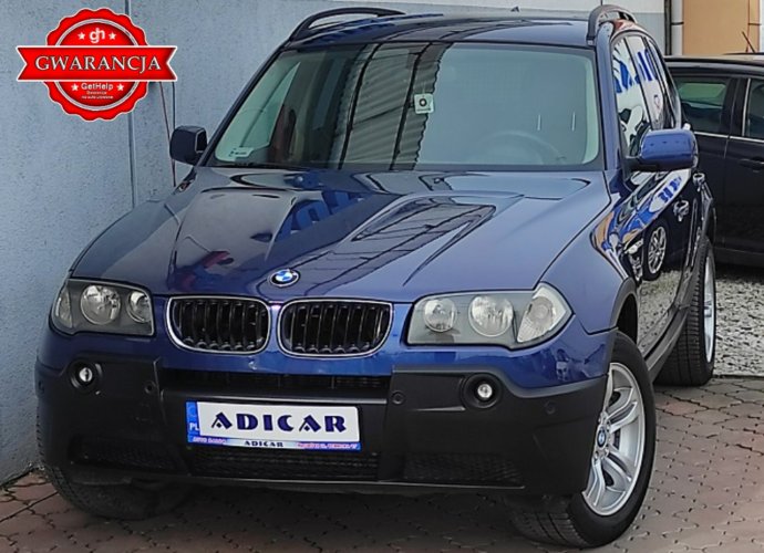 BMW X3 4X4, klima, alu, tempomat, podg.fotele, 6-biegów, zarejestr E83 (2003-2010)