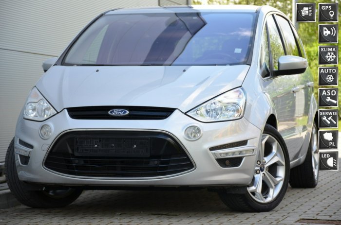 Ford S-Max Zarejest 1.6i 160KM Lift Serwis Navi Convers+ Skóra+alc. LED Keylessgo I (2006-2015)