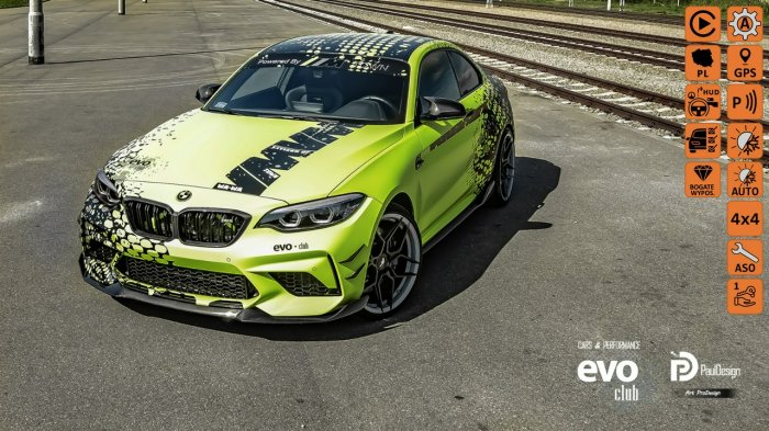 BMW M2 BMW  COMPETITION 550KM 720NM YELLOW-MATT EVOCLUB PROJECT F87