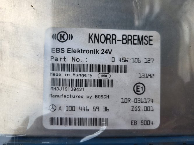 A0004468936 0486106127 Sterownik Modul EBS Knorr Marcedes