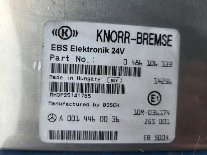 A0014460036 0486106133 Sterownik Modul EBS Knorr Mercedes