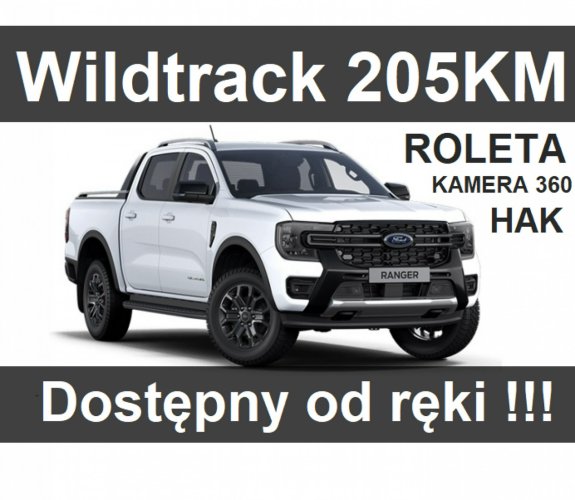 Ford Ranger Nowy Ranger Wildtrak 205KM 4x4 Rolera Kamera 360 Niska Cena 2561 zł III (1993-1997)