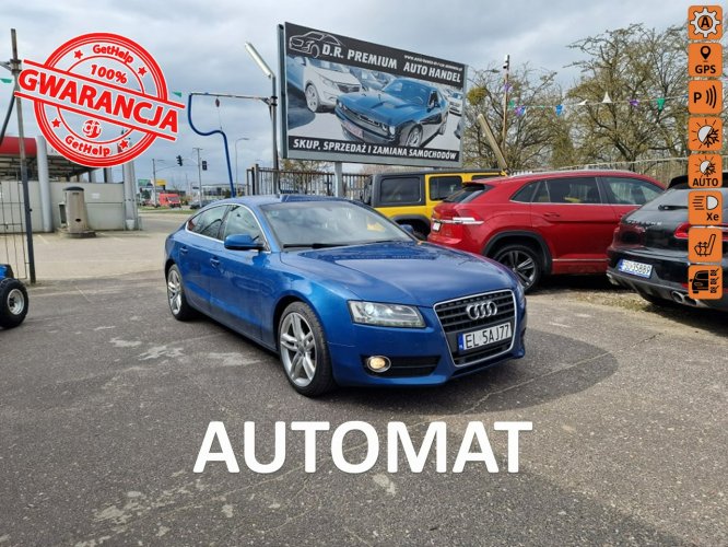 Audi A5 2.0 TDI 143 KM, Automat, Skóra, Bluetooth, Nawigacja, LED, Xenon, ALU 8T (2007-2016)