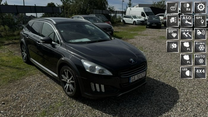 Peugeot 508 RXH 2.0Hdi 163 KM hybryda wersja RXH max wyposażenie nawi półskory gwaranc I (2010-2018)