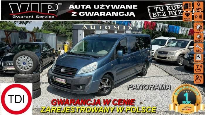 Fiat Scudo Przebieg!! LONG!! 2,0 HDI136KM,Panorama,2 X drzwi przesuwne, 9 os Navi II (2007-)