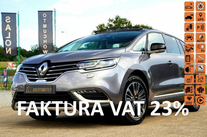 Renault Espace INITIALE PARIS bosse ful led acc SZYBERDACH wentylacja NAWI masaze 7os V (2015-)