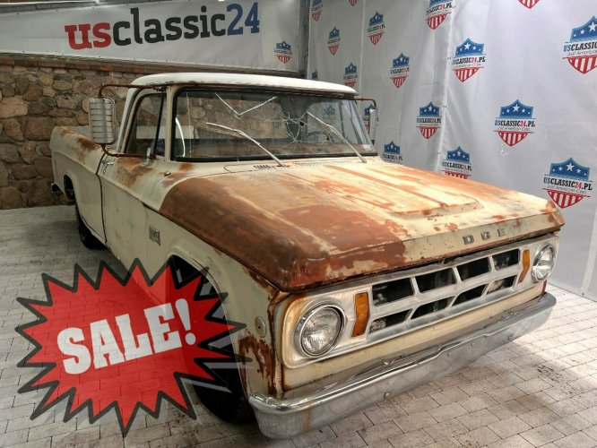 Dodge inny D100 old school pickup 1968 z silnikiem V8 5200 Run & Drive NOWA CENA