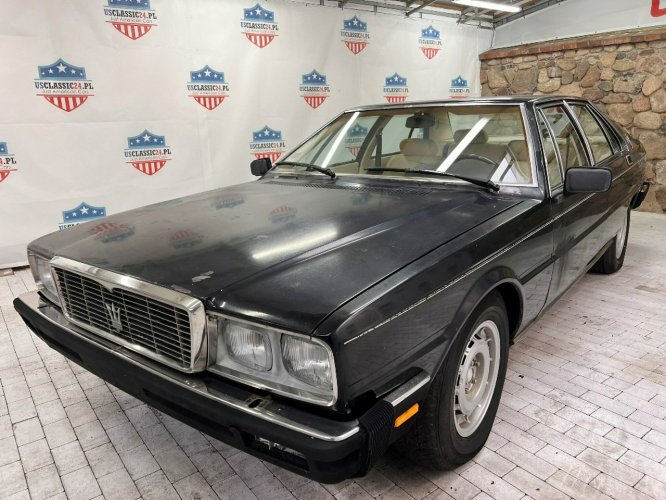 Maserati Quattroporte 1985 silnik 4.9l V8 4 gaźniki automat run & drive black do odnowienia III (1979-1990)