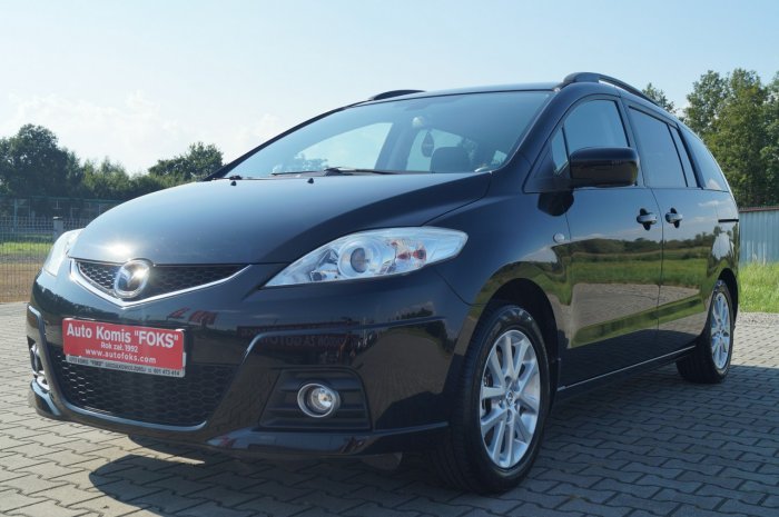 Mazda 5 Z Niemiec 7 foteli 2,0 145 km zadbany klimatronic hak grz. fotele I (2005-2010)